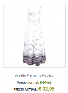 vestido premamá náutico