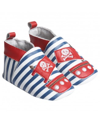 zapato de piel blanda pirata zapato piel pirata