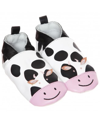 zapato en piel blanda vaquita zapato en piel blanda motivo vaquita