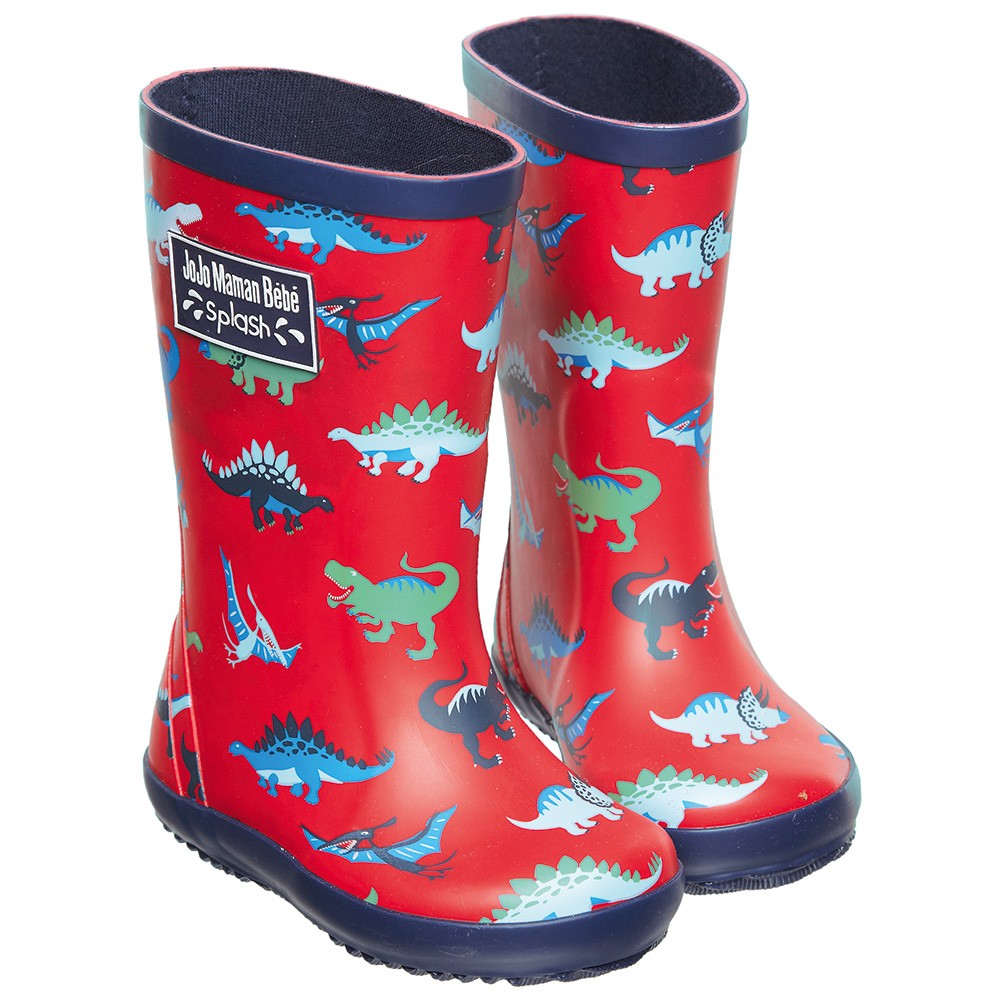 Botas de Goma de niño estampado Dinosaurio Botas de Goma de niño estampado Dinosaurio