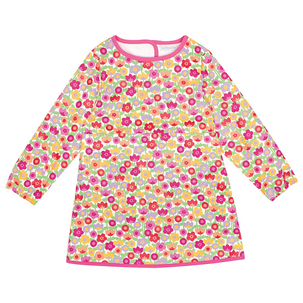 Bata escolar impermeable estampado flores. 21.95€