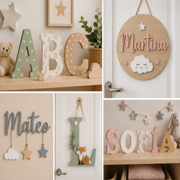 Letras Infantiles para Puertas