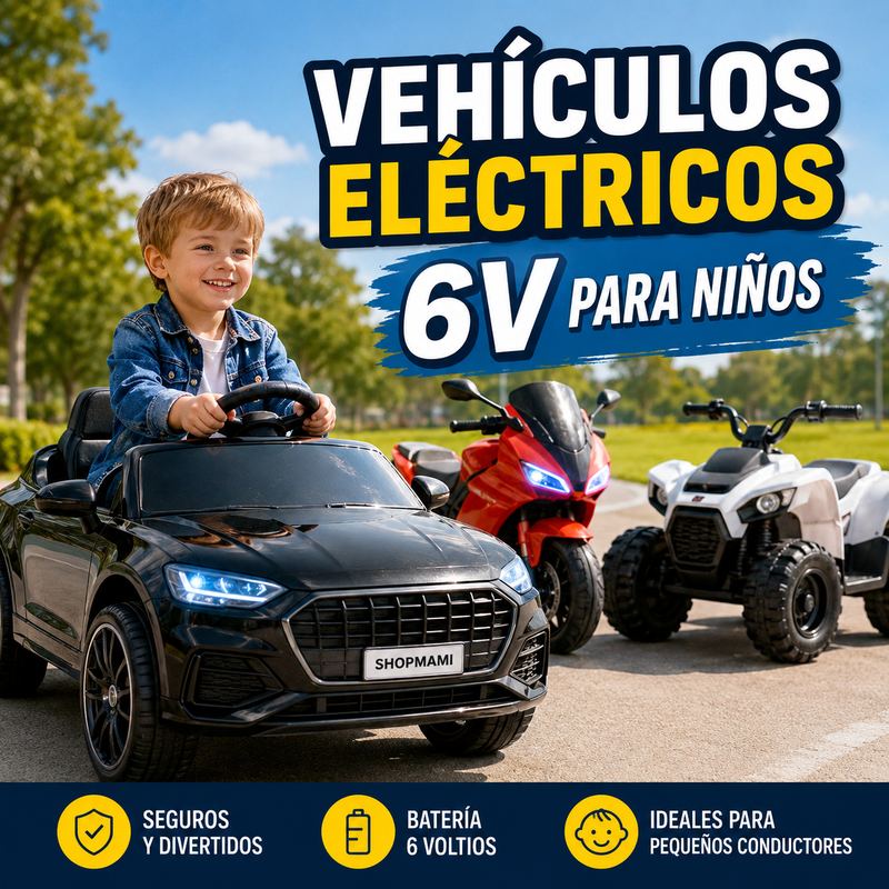 Vehículos eléctricos 6V para niños