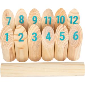 Juego vikingo Kubb con números "Active" 
