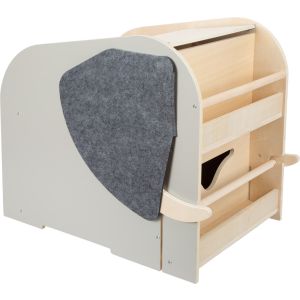 Cajón para Juguetes con Asiento y Ruedas 