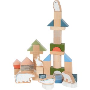 Bloques de Construcción de Madera "Arctic" - Juego Creativo con Animales y Témpanos