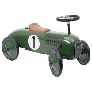 Correpasillos coche retro verde, de Goki
