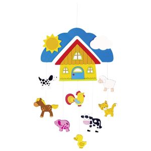 Móvil de la granja para cuna, de Goki