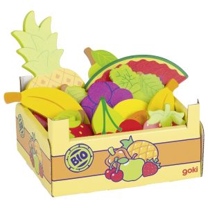 Caja de 15 frutas de madera, de Goki