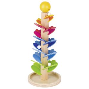 Juego de caninas: pagoda de sonidos colorido de madera, de Goki