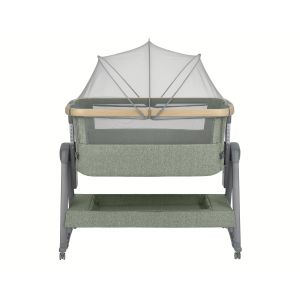 Cuna Colecho Nanna 2 Verde Militar con Balancín, Altura Ajustable y Accesorios – Desde el Nacimiento hasta 6 Meses