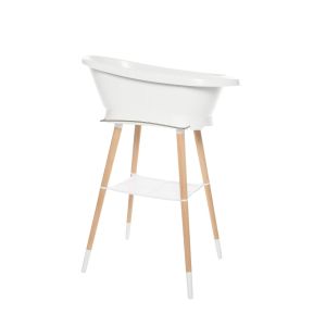 Bañera con soporte Sense Blanca + Tubo de desagüe , Bebe Jou