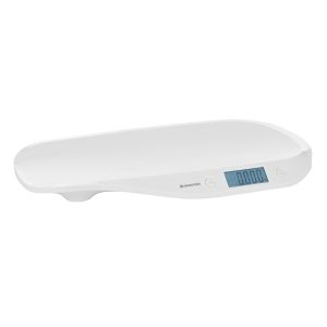 Báscula Digital de Bebé Lyra Blanco con Pantalla LCD Retroiluminada, Función de Tara, y Cinta Métrica para Crecimiento - imagen 2