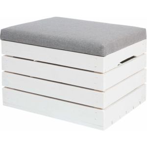Baúl de madera Blanco 50 x 40 x 35 cm