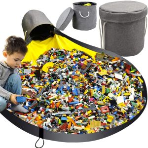 Bolsa de almacenamiento de Juguetes transformable en alfombra de juegos