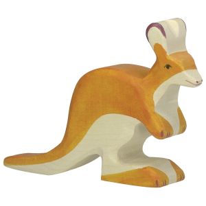 Figura de madera Canguro Pequeño Holztiger