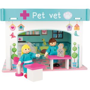Casa de juegos Clínica Veterinaria con accesorios