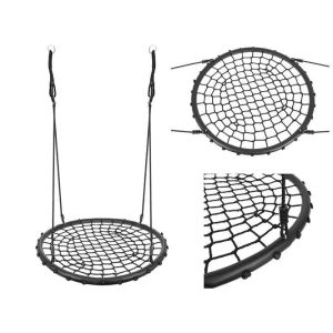 Columpio Nido Infantil y Familiar 100 cm – Negro, Hasta 150 kg, Altura Ajustable