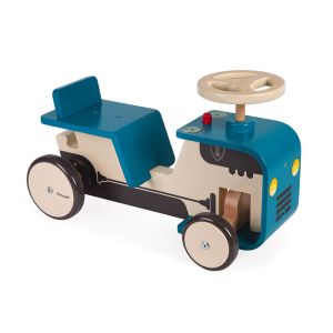 Correpasillos de madera Tractor , Janod - Con Bocina