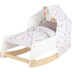 Cuna para muñecas Little Button , Legler. Incluye ropa