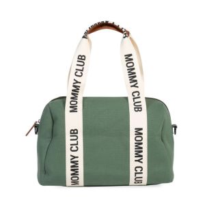 Bolso Maternal Mommy Club Signature con Correas de Lona - Verde