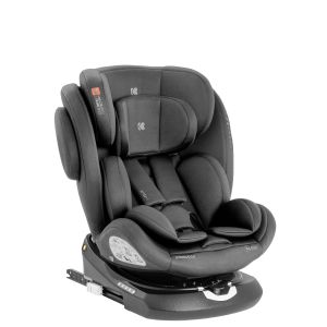 Silla de coche i-Felix i-SIZE gris, adecuada para bebés y niños de 0 meses a 12 años.