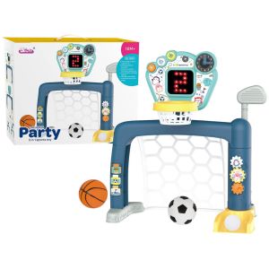Set Deportivo 3 en 1 para Niños Pequeños - Golf, Baloncesto y Fútbol