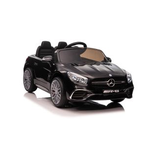 Coche Eléctrico para Niños Mercedes SL65 S Negro con Pantalla LCD y Control Remoto