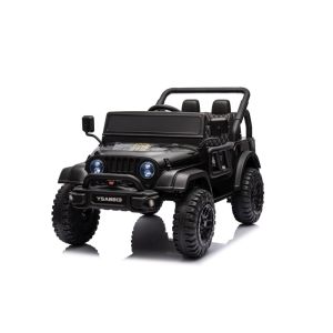 Coche Eléctrico Infantil 24V YSA8813 Negro con Control Remoto y Asiento de Ecocuero