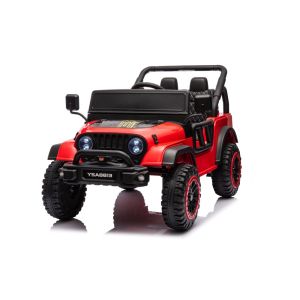Coche Eléctrico Infantil 24V YSA8813 Rojo con Control Remoto y Asiento de Ecocuero