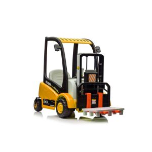 Montacargas Eléctrico Infantil XMX638 Amarillo con Control Remoto y Batería Recargable