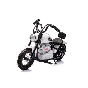 Moto Eléctrica para Niños A9902 en Color Blanco - Motor de 350W y Batería de 36V