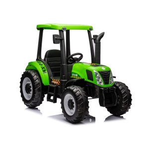 Tractor Eléctrico Infantil A011 Verde 24V con Ruedas EVA y Mando a Distancia