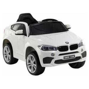 Coche Eléctrico para Niños BMW X6 Blanco con 2 Motores, 12V y Control Remoto