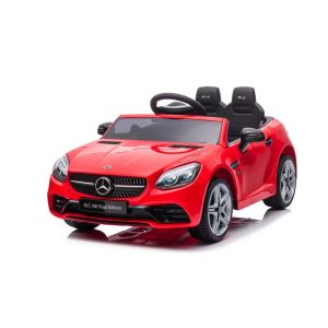 Coche Eléctrico Infantil Mercedes SLC 300 Rojo con Control Remoto y Asiento de Piel