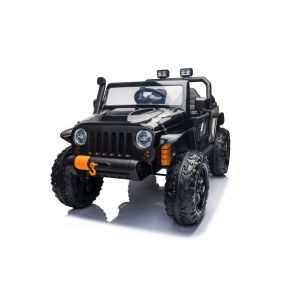Coche Eléctrico Infantil XB-1118 Negro – 12V, 4 Motores, Luces LED y Conectividad Bluetooth
