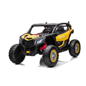 Coche Eléctrico Infantil XB-2118 – 24V, 4 Motores y Control Remoto-Amarillo