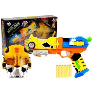 Pistola de Flechas de Espuma con Máscara y Función de Robot