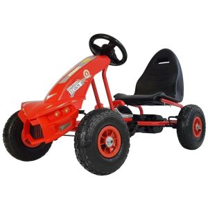 Go-Cart A-18 para Niños Color Rojo – Con Freno de Mano, Asiento Ajustable y Ruedas Inflables - imagen 2