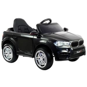Coche Eléctrico Infantil HL1538 Negro con Control Remoto y Asiento de Ecocuero