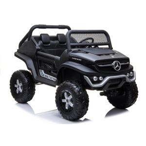 Coche Eléctrico Infantil Mercedes Unimog 4x4 12V LEAN CARS - Negro