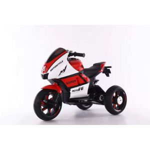Moto Eléctrica para Niños HT-5188 12V Color  – Doble Motor de 35W, Luces LED y Panel de Música MP3
