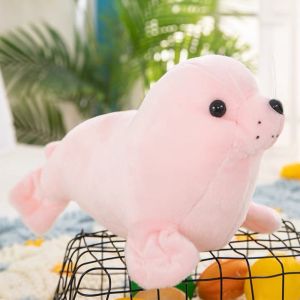 Peluche Foca Rosa 24 cm - Colección Nueva Fauna