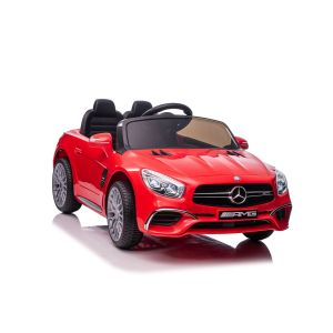 Coche Eléctrico para Niños Mercedes SL65 S Rojo con Pantalla LCD y Control Remoto