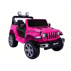 Coche Eléctrico para Niños FT-938  Lacado con 4 Motores, 12V y Control Remoto-Rosa