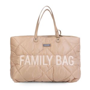 Bolso Family Bag Acolchado en Color Beige de Childhome