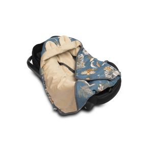Manta Envolvente de Terciopelo para Capazo MOROCCO BEIGE - Con Orejitas