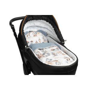 Conjunto para Cochecito de Bebé: Manta y Almohada en Muselina - Jeans Dragones - imagen 2