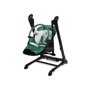 Silla Alta y Columpio 2 en 1 Indigo Black - Elegancia y Comodidad para tu Bebé-Verde