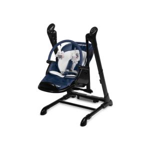 Silla Alta y Columpio 2 en 1 Indigo Black - Elegancia y Comodidad para tu Bebé-Azul Marino